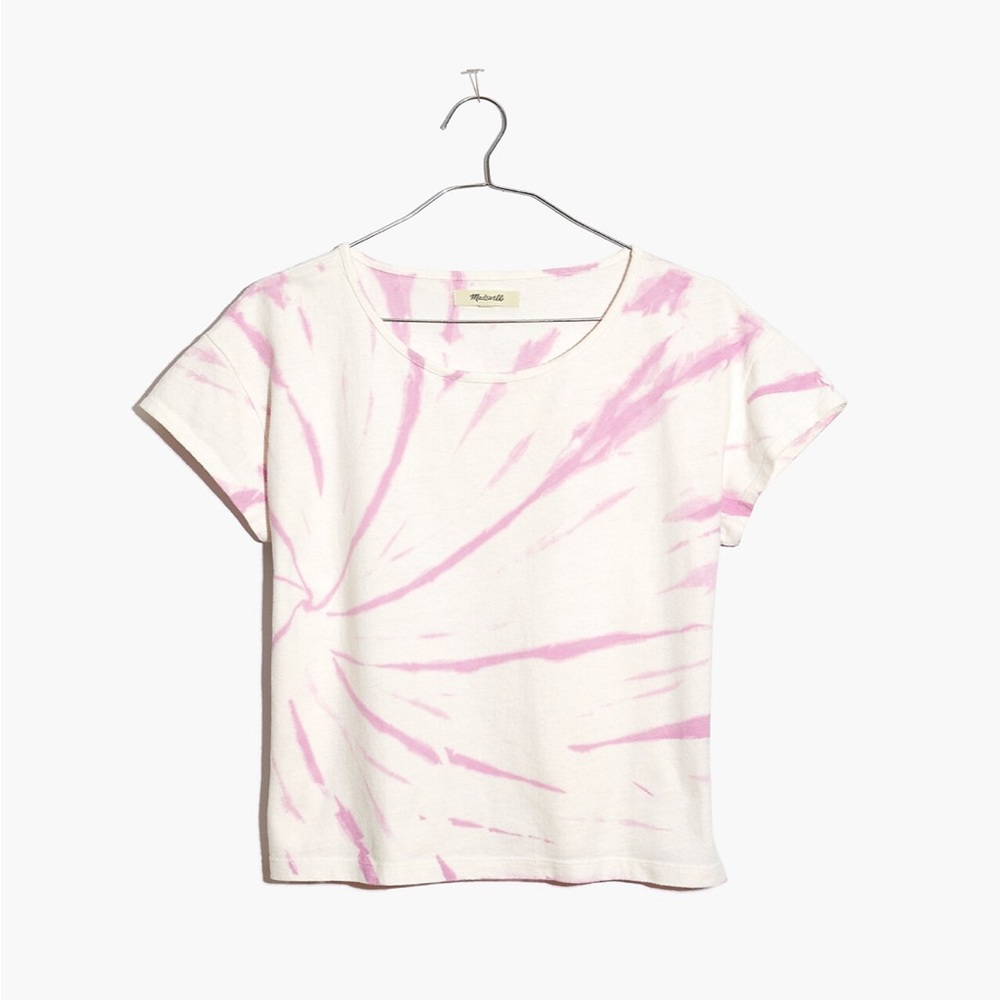 Madewell Tie-Dye Cap-Sleeve Boxy Tee